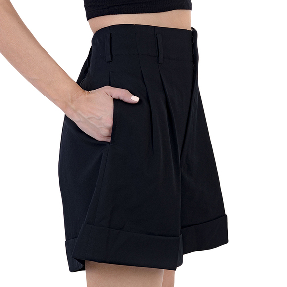 COMPAGNIA ITALIANA MEDIUM RISE STRAIGHT SHORTS | WOMENS SIZE S - Picture 3 of 5